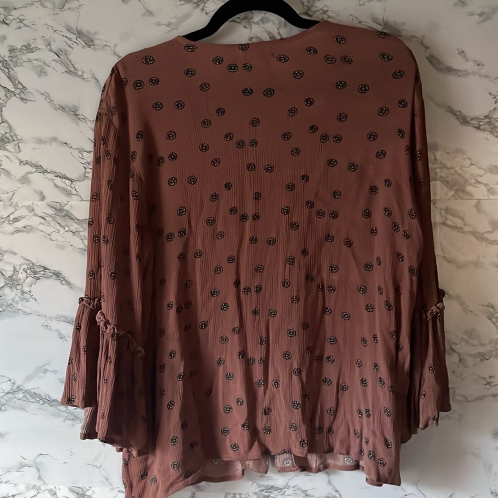 Maurices xl mauve floral print blouse - Picture 6 of 8